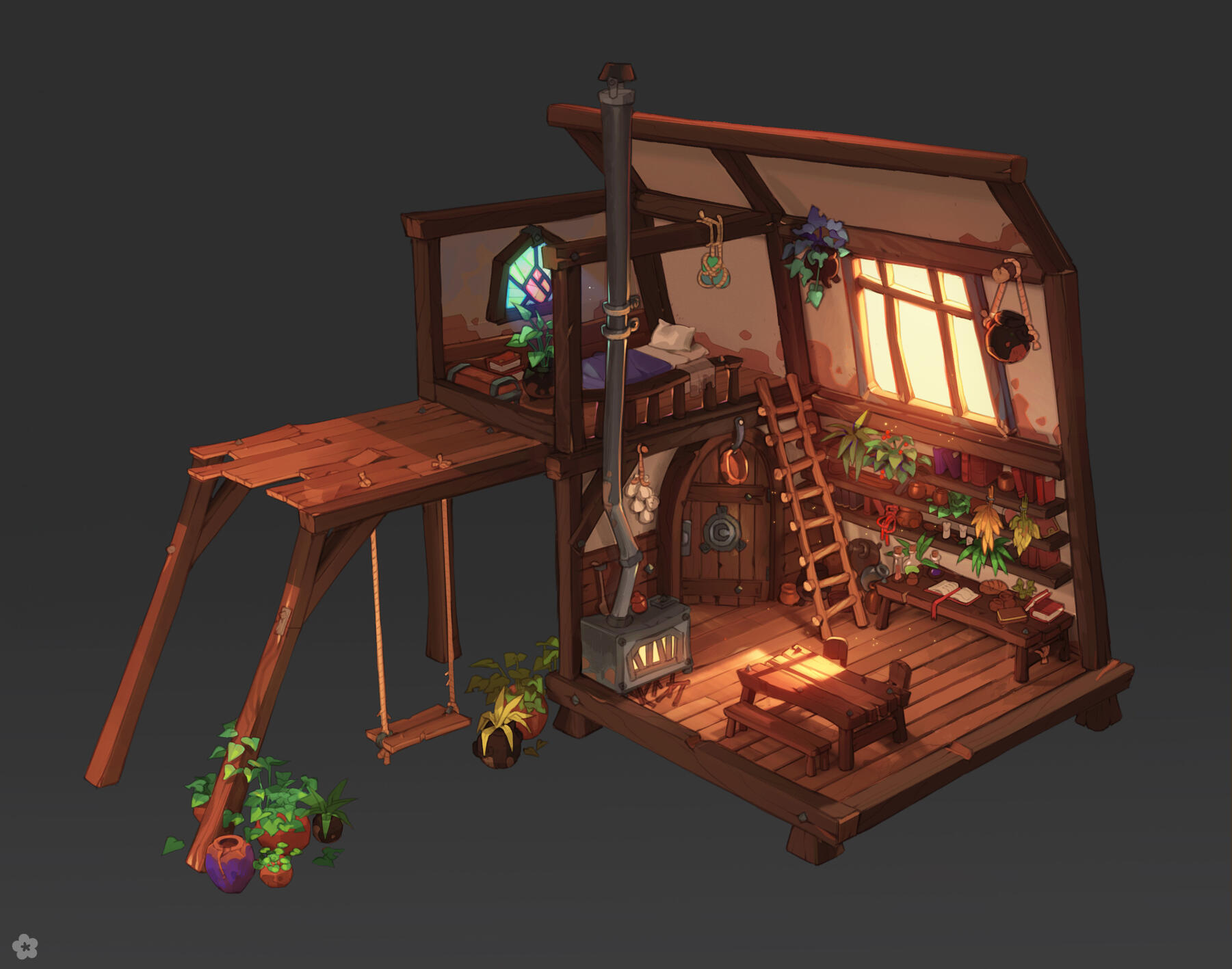 Original concept art by Camille Peyrebere