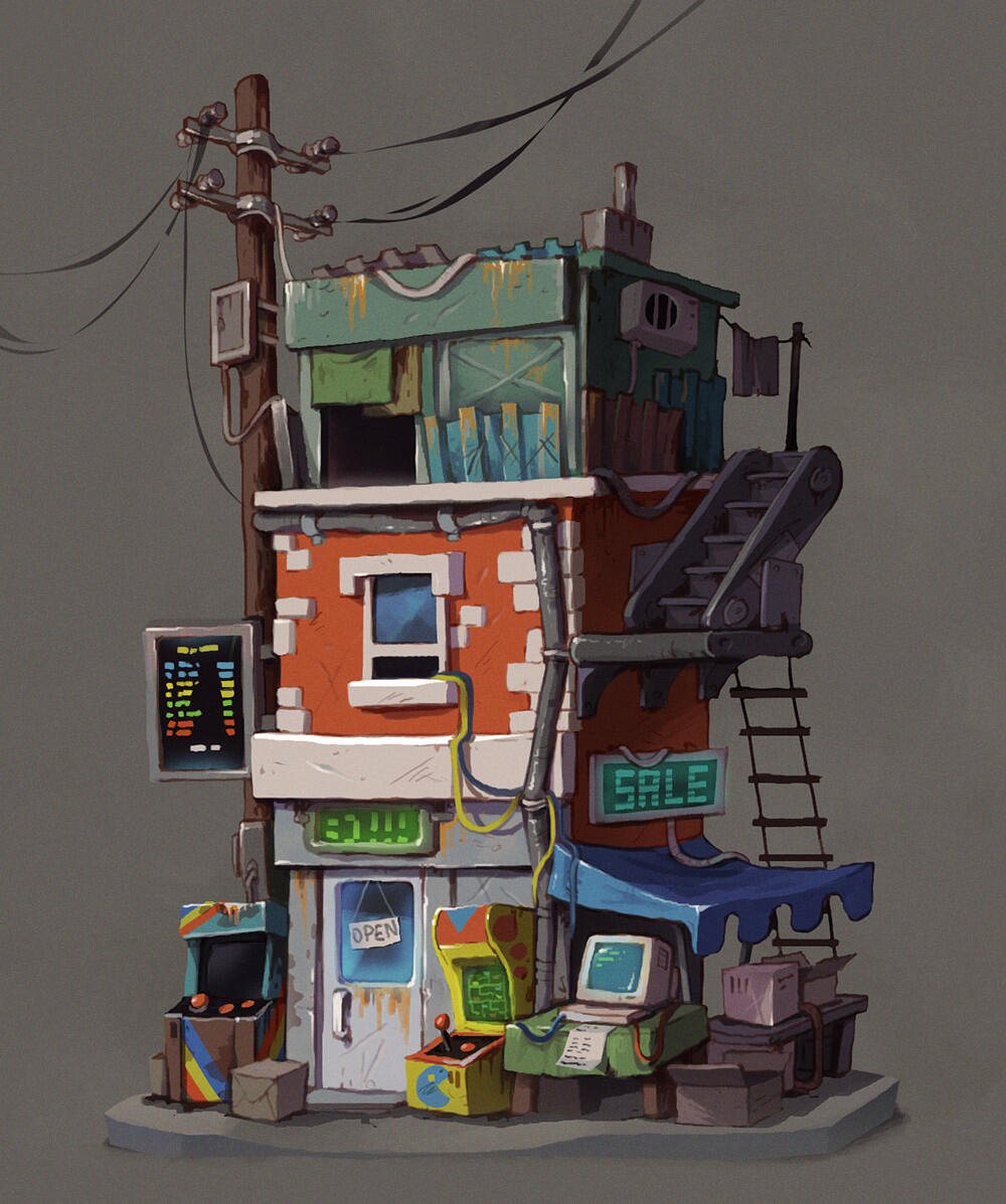 Original concept art by Krzysztof Maziarz